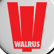 Motif ~ 5 Badges Walrus (blanc)